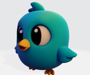 Kotkot – Stylized 3D Printable Bird Character (Pre-Supported STL)