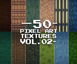 50 Pixel Art Textures Vol.02