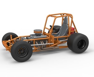 Vintage Sprint car Base Version 2 Scale 1:25