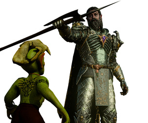 Middle Age General Low-Poly 3D Model