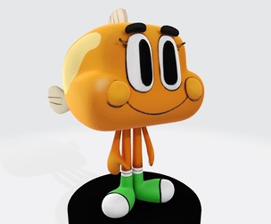 Darwin Watterson The Amazing World of Gumball for 3D print 3D print model