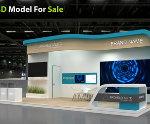 3D Model Exhibition Booth
