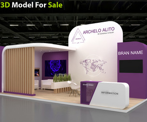 exhibition stand 3d model