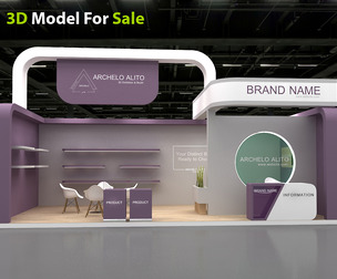 3D Model Exhibition Booth