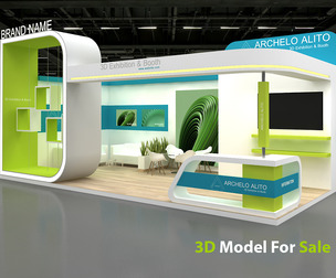 3D Model Exhibition Booth
