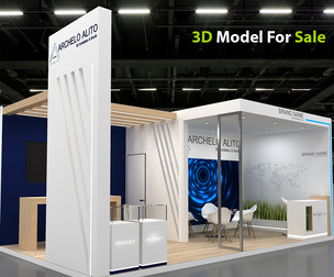 3d model exhibition booth