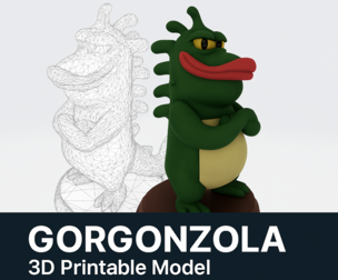 Mr Gaz – Stylized 3D Printable Fan Art Model