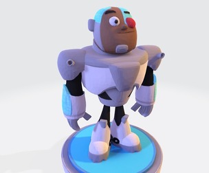 Cyborg – Stylized 3D Printable Fan Art Model