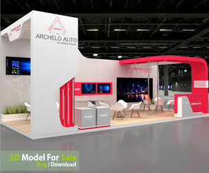 3D Exhibition Booth Model