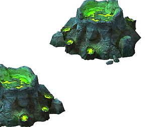 Game Models - poison Valley Scene - poison Stone