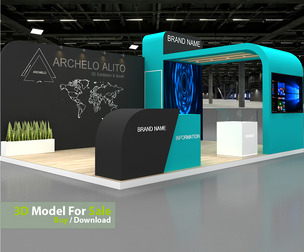 3D Model Exhibition Booth