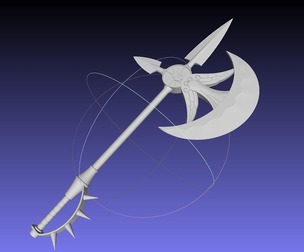 Seven Deadly Sins Escanor Axe Rhitta Printable Assembly