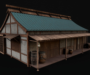 Japanese PBR Traditional Building
