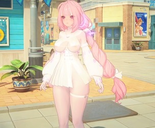 <绝区零> 浮波柚叶-纯白粉毛水手服 二改