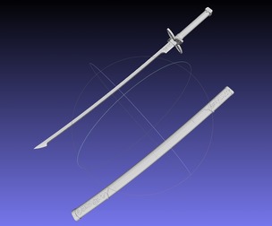 Demon Slayer Shinobu Katana And Scabbard Printable Assembly