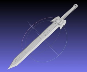 Akame Ga Kill Tatsumi Incursio Sword Printable Assembly