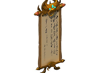 Game model - decorations - hanging scroll painting