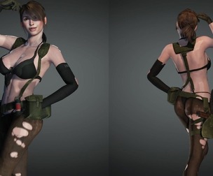 Female Elite Soldier Low-poly 3D model
