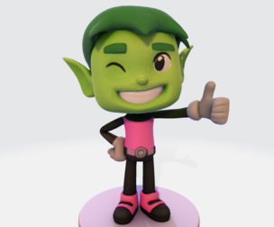 Beasty Boy – Stylized 3D Print-Ready Character | Fantasy Toon Hero STL