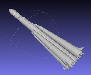 Vostok K Rocket Model