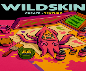 WILDSKIN: Organic Texture Brush Set for Procreate