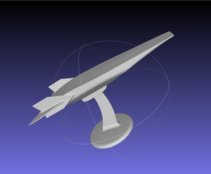 NASA X-43 Scramjet Experimental Plane Printable Miniature