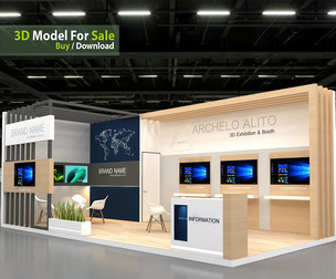 3D Exhibition Stand stall