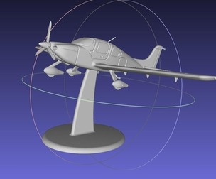 SR22 Cirrus Airplane Printable Miniature