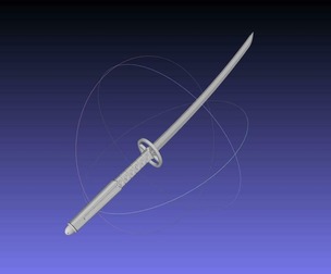 Bleach Kuchiki Rukia Sword Printable Assembly