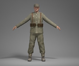 German WWII soldier -B