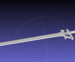 Sword Art Online Elucidator Sword Printable Assembly