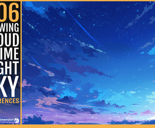 606 Glowing Cloud Anime Night Sky