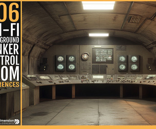 606 Sci-Fi Underground Bunker Control Room