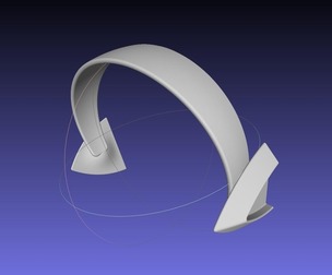 Evangelion Rebuild Mari Headband Printable Model 3D print model