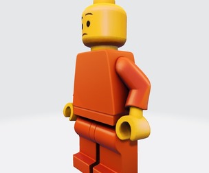 BrickBuddy – Low-Poly LEGO-Style Character for 3D Print & Display