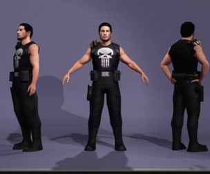 Jon Bernthal Realistic Punisher Highly Detailed marvel 3D model