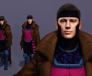 Gambit Deadpool Wolverine Channing Tatum X-man Marvel 3D model