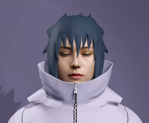 Realistic Handsome Male Ninja Uchiha Sasuke Naruto 3D model