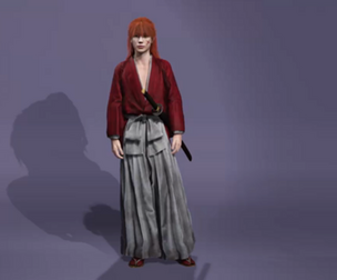 Samurai Himura Kenshin Realistic 3D Character Model Rigged UE5 3D model