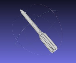 Russian Proton Rocket Printable Model