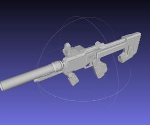 Halo ODST SMG Basic Model