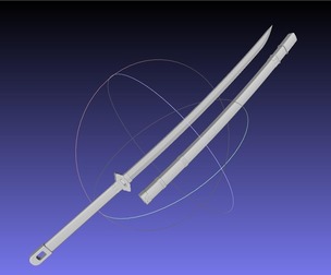 Blue Exorcist Rin Okumura Kurikara Sword And Sheath