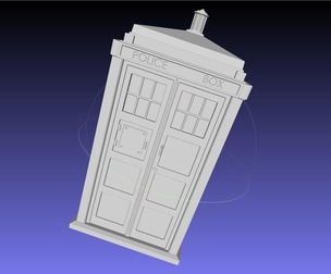 Doctor Who TARDIS printable model