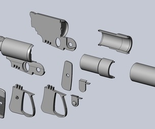 Laputa Gun Loadable Printable Assembly