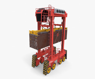 Port Container Straddle Carrier Crane V2