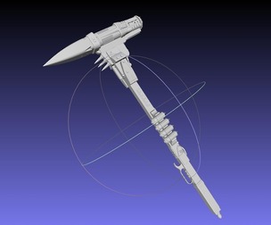 Battle Angel Alita Dr Ido Rocket Hammer Printable Assembly