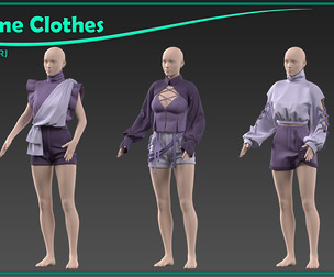 3 female anime clothes-vol3