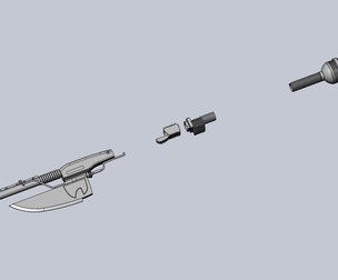 Star Wars Vibro Axe Assembly