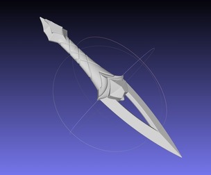 League Of Legends Akali Dagger Basic Printable Model