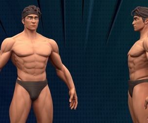 Stylized Body Hero Man Anatomy Game Films